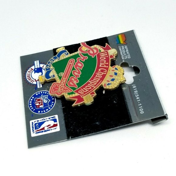 Atlanta Braves MLB 1996 World Champions Pin - Picture 3 of 4